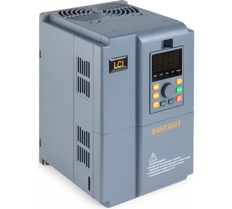 Преобразователь частоты INSTART LCI-G0.4/P0.75-4B 0.4/0.75кВт, 1.3А, 3Ф, 342-440В, IP20, Modbus RTU сьемная панель управления 00097000