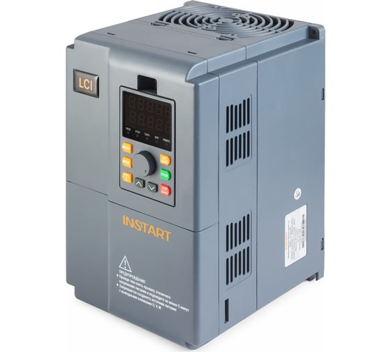 Преобразователь частоты INSTART LCI-G0.55-2B 0.55кВт, 4А, 1Ф, 198-253В, IP20, Modbus RTU, сьемная панель управления 00096600