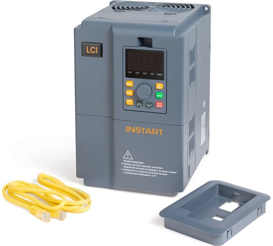 Преобразователь частоты INSTART LCI-G0.55-2B 0.55кВт, 4А, 1Ф, 198-253В, IP20, Modbus RTU, сьемная панель управления 00096600