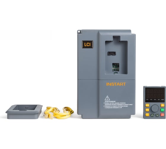 Преобразователь частоты INSTART LCI-G0.55-2B 0.55кВт, 4А, 1Ф, 198-253В, IP20, Modbus RTU, сьемная панель управления 00096600