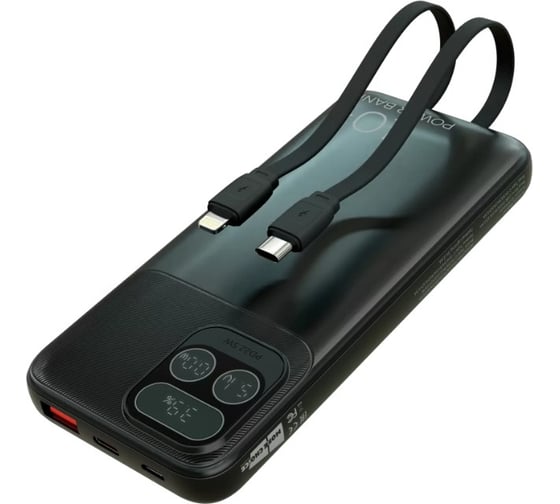 Внешний аккумулятор More Choice 10000mAh 1USB 3.0A 22.5W PD PB55-10 с кабелем, Black PB55-10 Black