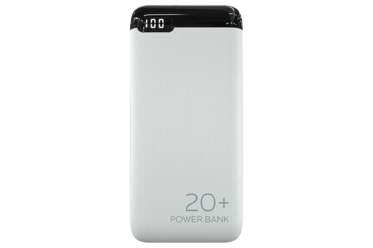 Внешний аккумулятор More Choice 20000mAh 2USB 2.1A PB19-20 White - выгодная  цена, отзывы, характеристики, фото - купить в Москве и РФ