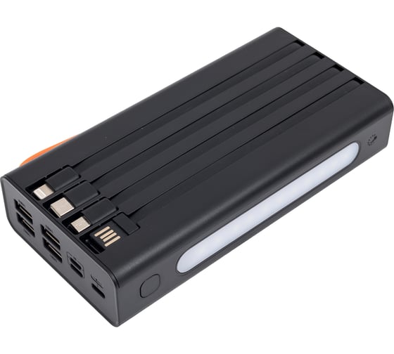Внешний аккумулятор More Choice 30000mAh 2USB 2.1A PB22-30 с кабелем Black PB22-30 Black