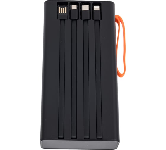 Внешний аккумулятор More Choice 30000mAh 2USB 2.1A PB22-30 с кабелем Black PB22-30 Black
