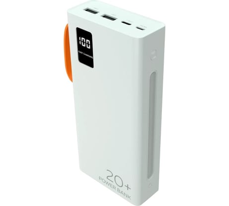Внешний аккумулятор More Choice 20000mAh 2USB 2.1A PB22-20 с кабелем White PB22-20 White