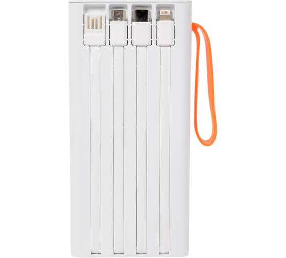 Внешний аккумулятор More Choice 20000mAh 2USB 2.1A PB22-20 с кабелем White PB22-20 White