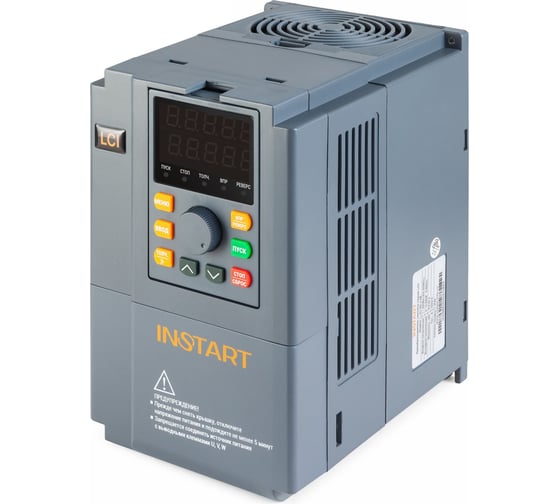Преобразователь частоты INSTART LCI-G4.0/P5.5-4B 4.0/5.5кВт, 8.5А, 3Ф, 342-440В, IP20, Modbus RTU сьемная панель управления 00097400