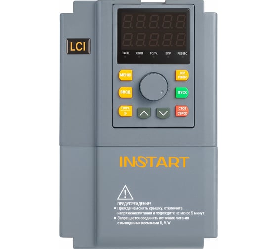 Преобразователь частоты INSTART LCI-G4.0/P5.5-4B 4.0/5.5кВт, 8.5А, 3Ф, 342-440В, IP20, Modbus RTU сьемная панель управления 00097400