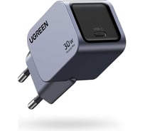 Сетевое зарядное устройство Ugreen X703 (35006) Nexode Pro 30W PD GaN Tech Charger EU. Цвет серый 35006_