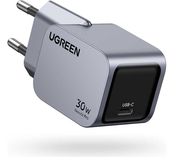 Сетевое зарядное устройство Ugreen X703 (35006) Nexode Pro 30W PD GaN Tech Charger EU. Цвет серый 35006_