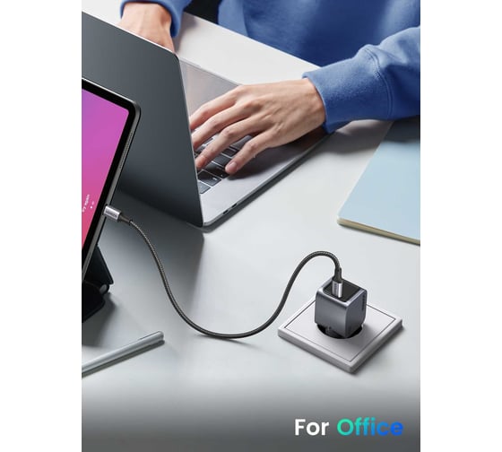 Сетевое зарядное устройство Ugreen X703 (35006) Nexode Pro 30W PD GaN Tech Charger EU. Цвет серый 35006_