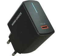 Сетевое зарядное устройство More Choice 1USB-C 3.0A PD 20W быстрая зарядка NC60 Black