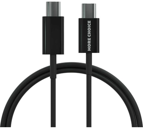 Сетевое зарядное устройство More Choice 1USB-C 3.0A PD 20W быстрая зарядка для Type-C NC60a Black