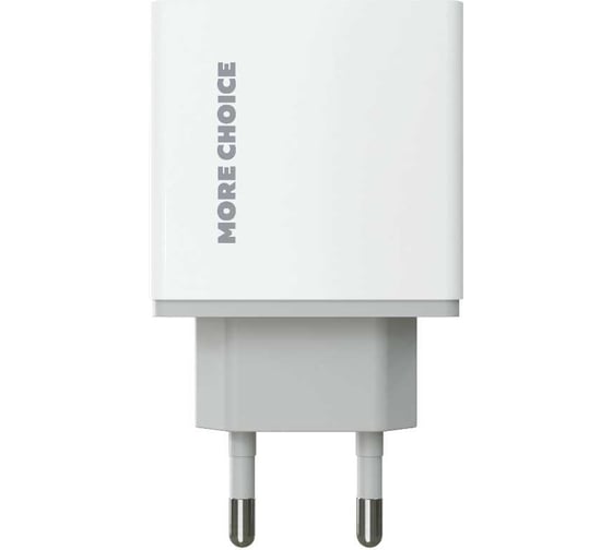 Сетевое зарядное устройство More Choice 2USB 2.4A NC11 White