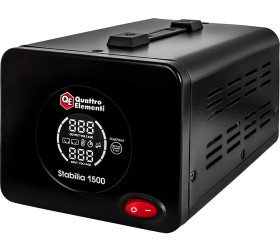 Стабилизатор напряжения QUATTRO ELEMENTI Stabilia 1500 (1500 ВА, 140-270 В) 917-650