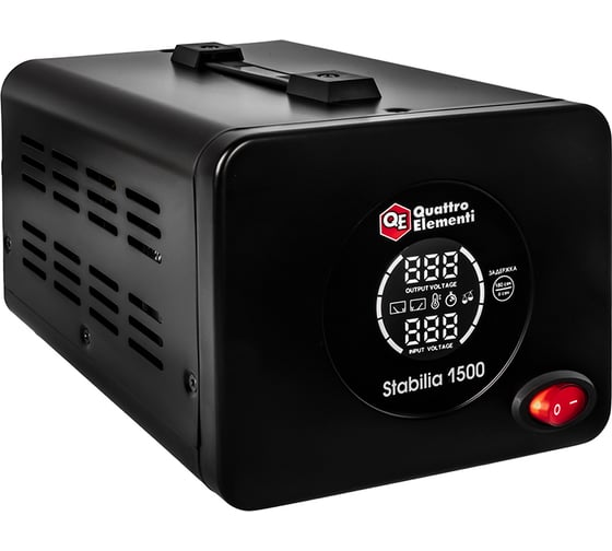 Стабилизатор напряжения QUATTRO ELEMENTI Stabilia 1500 (1500 ВА, 140-270 В) 917-650