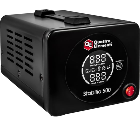Стабилизатор напряжения QUATTRO ELEMENTI Stabilia 500 (500 ВА, 140-270 В) 917-636