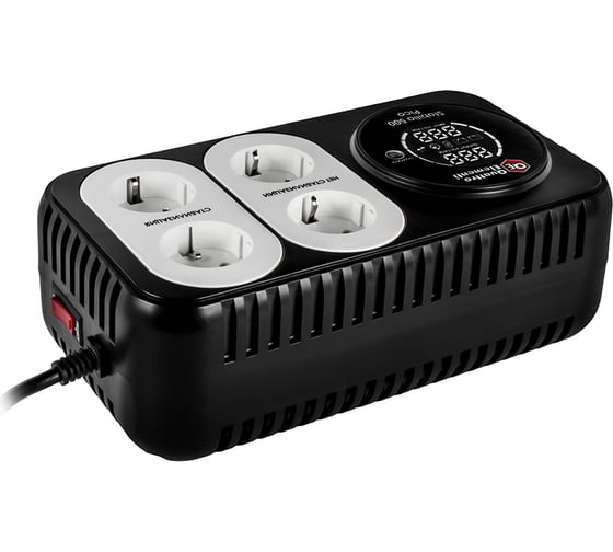 Стабилизатор напряжения QUATTRO ELEMENTI Stabilia 500 Pico (500 ВА, 160-280 В, компактный) 917-728