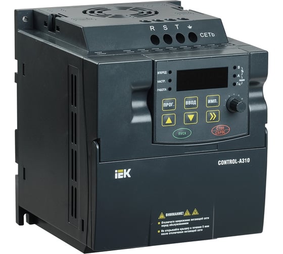 Преобразователь частоты IEK CONTROL-A310 220В, 1Ф 1,5 kW 7A CNT-A310U13V015TEZ 1