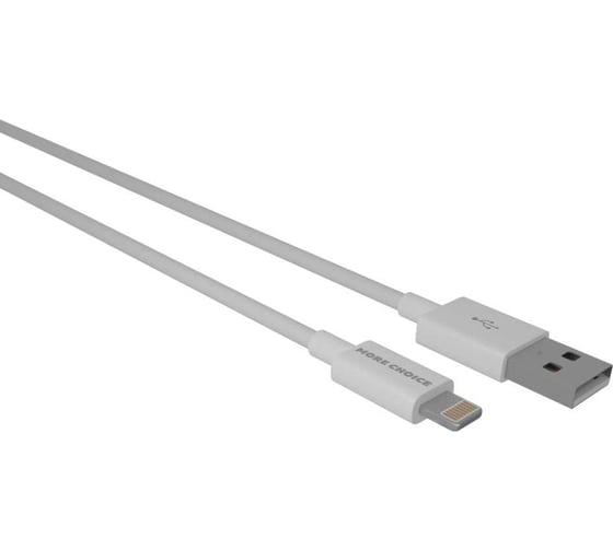 Сетевое зарядное устройство More Choice 2USB 3.0A QC3.0 быстрая зарядка для Lighting 8-pin NC69i White