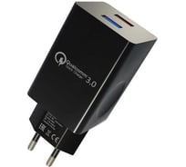 Сетевое зарядное устройство More Choice 2USB 3.0A QC3.0 быстрая зарядка для Lighting 8-pin NC69i Black