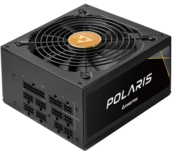 Блок питания Polaris Chieftec 850W, ATX 12V 2.3 PSU,W/12cm Fan, 80 plus Gold, full cable PPS-850FC