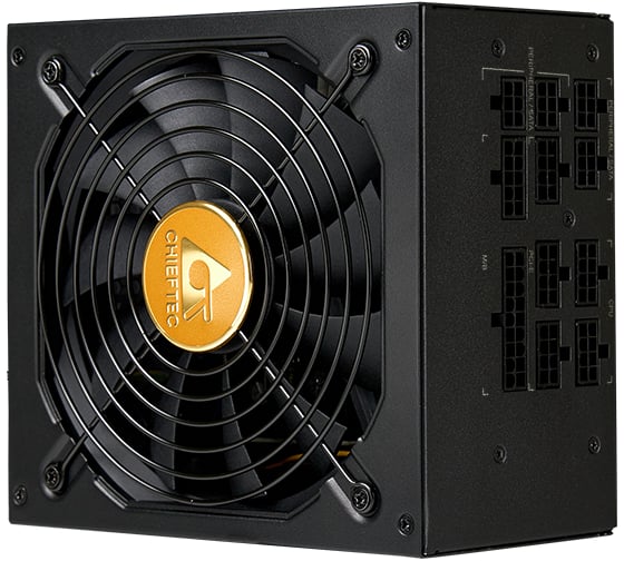 Блок питания Polaris Chieftec 850W, ATX 12V 2.3 PSU,W/12cm Fan, 80 plus Gold, full cable PPS-850FC