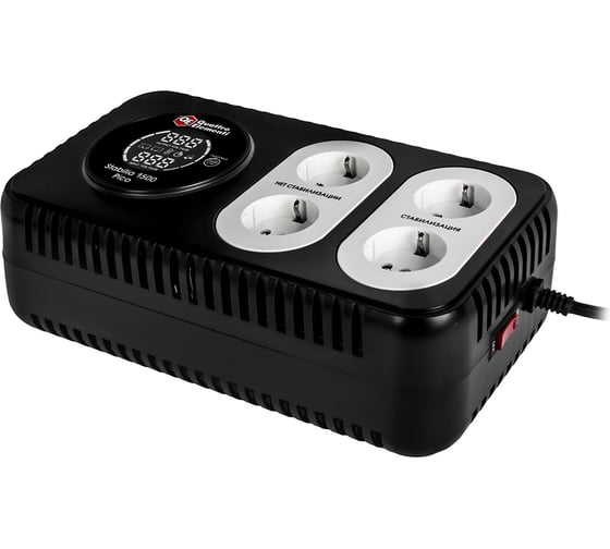 Стабилизатор напряжения QUATTRO ELEMENTI Stabilia 1500 Pico (1500 ВА, 160-280 В, компактный) 917-742 1