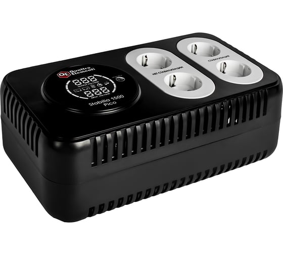 Стабилизатор напряжения QUATTRO ELEMENTI Stabilia 1500 Pico (1500 ВА, 160-280 В, компактный) 917-742