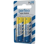 Алкалиновые батарейки Perfeo LR6 2 шт., на mini блистере 30008803