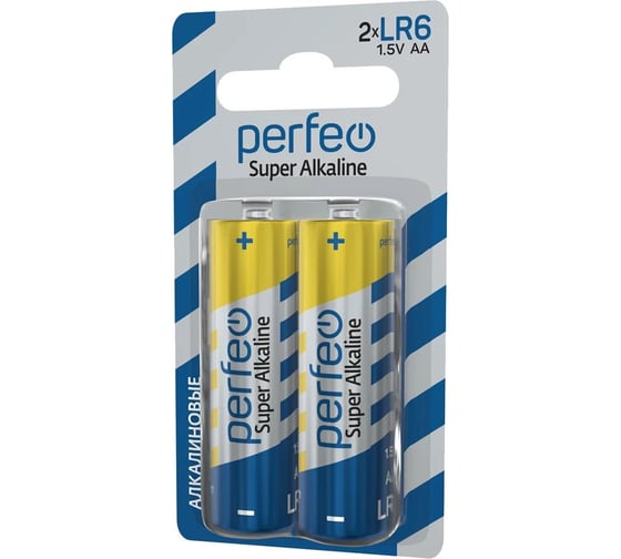 Алкалиновые батарейки Perfeo LR6 2 шт., на mini блистере 30008803