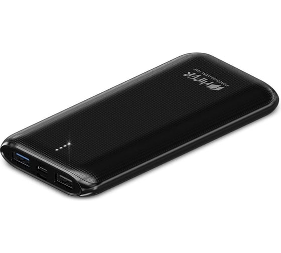 Внешний аккумулятор HIPER Li-Pol 10000 mAh QC 3A+2.4A 2xUSB 1xType-C черный RPX10000 BLACK