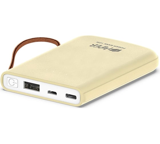 Внешний аккумулятор HIPER Li-Pol 5000 mAh 2.1A 2xUSB 1xType-C желтый TRAVEL 5K LEMON
