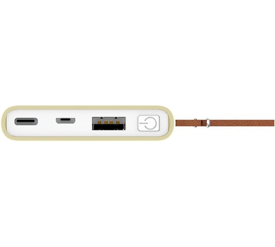 Внешний аккумулятор HIPER Li-Pol 5000 mAh 2.1A 2xUSB 1xType-C желтый TRAVEL 5K LEMON