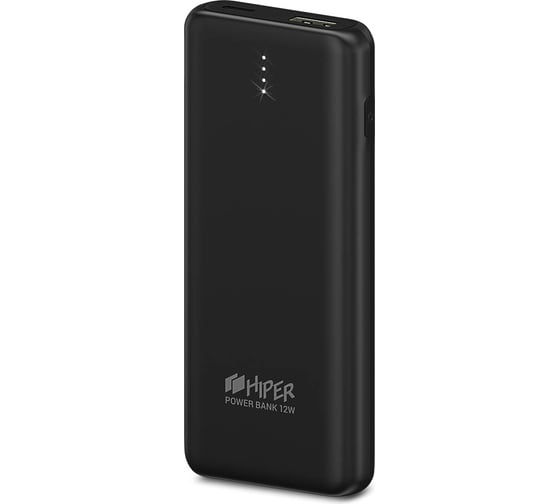 Внешний аккумулятор HIPER Li-Pol 10000 mAh 2.4A+2.4A 2xUSB 1xType-C черный PSL10000 BLACK