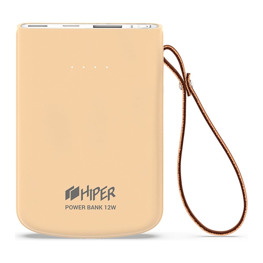 Внешний аккумулятор HIPER Li-Pol 5000 mAh 2.1A 2xUSB 1xType-C розовый ...