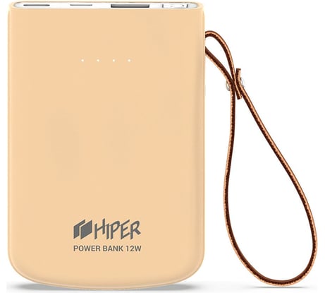 Внешний аккумулятор HIPER Li-Pol 5000 mAh 2.1A 2xUSB 1xType-C розовый TRAVEL 5K PEACH