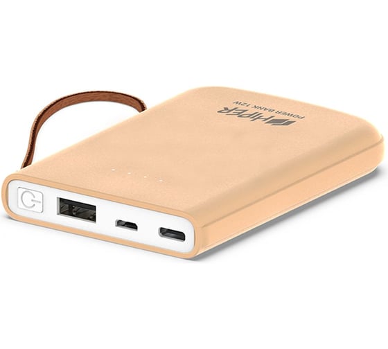 Внешний аккумулятор HIPER Li-Pol 5000 mAh 2.1A 2xUSB 1xType-C розовый TRAVEL 5K PEACH
