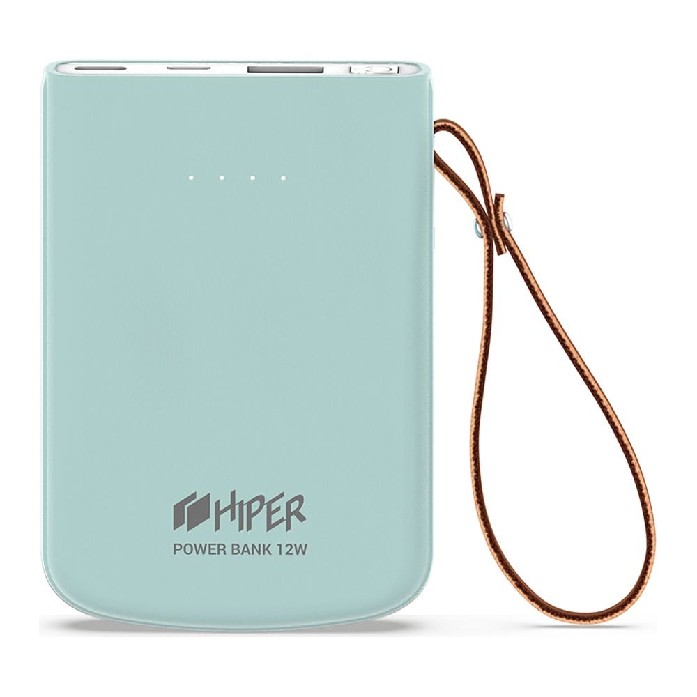 Внешний аккумулятор HIPER Li-Pol 5000 mAh 2.1A 2xUSB 1xType-C голубой ...
