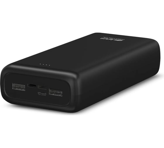Внешний аккумулятор HIPER Li-Pol 30000 mAh 2.4A+2.4A 2xUSB 1xType-C черный PSL30000 BLACK