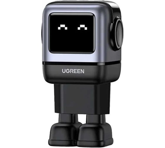 Сетевое зарядное устройство UGREEN Nexode Robot 65Вт 2xUSB-C, 1xUSB-A, GaN, цвет серый космос 25685B 1
