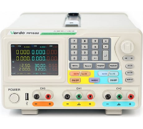 Источник питания VERDO PP1502 2х30В/6А, 6В/3А PP150200