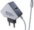 Сетевое зарядное устройство More Choice 2USB 1.5A для micro USB со встроенным кабелем NC42m White Black 1