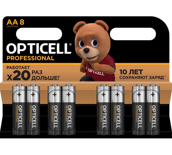 Батарейки OPTICELL Professional AA 8шт 5052007