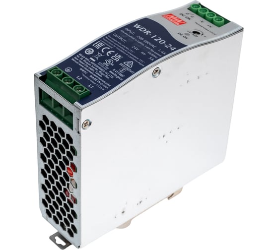 Источник питания Mean Well AC/DC WDR-120-24 Т00297182