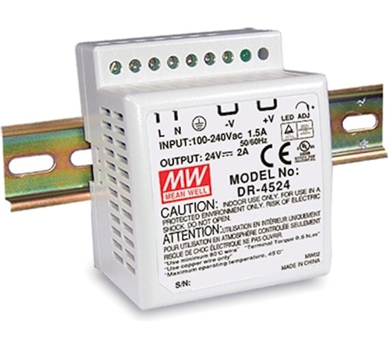 Источник питания Mean Well AC/DC DR-4512 45Вт Т00000841 1