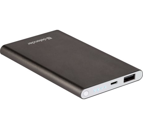 Внешний аккумулятор DEFENDER ExtraLife 4000B Li-pol, 1 USB, 4000 mAh, 2.1A 83619