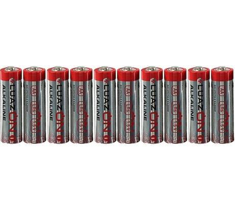 Алкалиновая батарейка Luazon AA, LR6, блистер, 10 штук 3005553