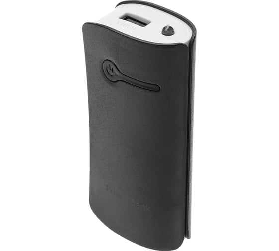 Внешний аккумулятор Luazon 3600 мАч, USB, 1 А, индикатор зарядки, чёрный 4311096 1