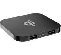 Беспроводное зарядное устройство Luazon модель LCC-78, 1 А, 2 USB, USB-microUSB, черное 4363474